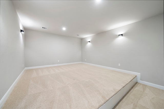 empty room with light carpet