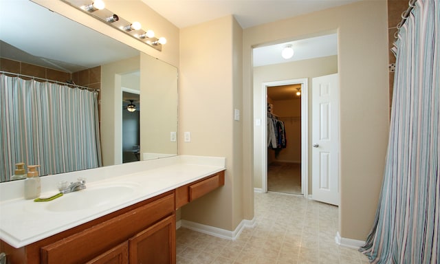 bathroom featuring vanity