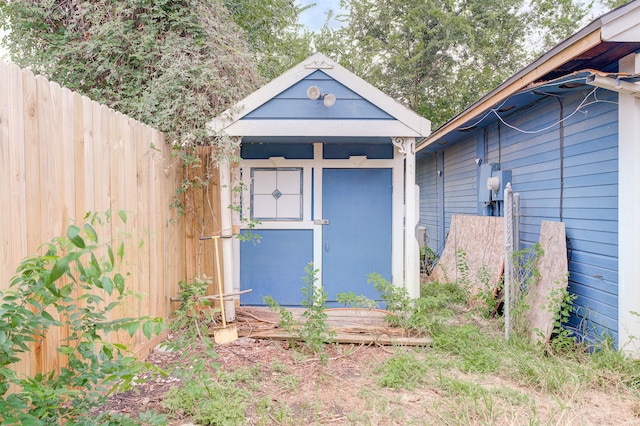 view of outbuilding