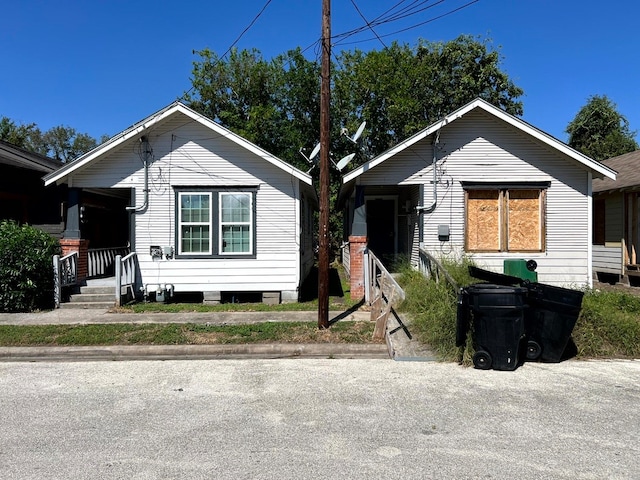 view of bungalow-style house