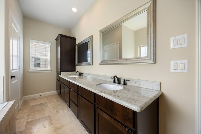 bathroom with vanity