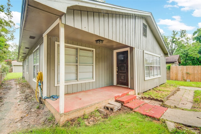 view of rear view of property