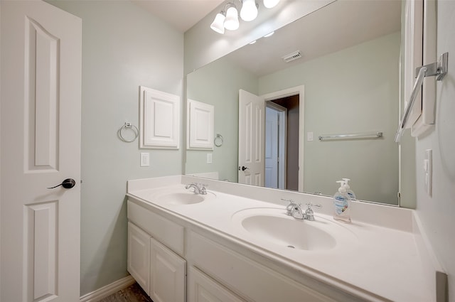 bathroom with vanity