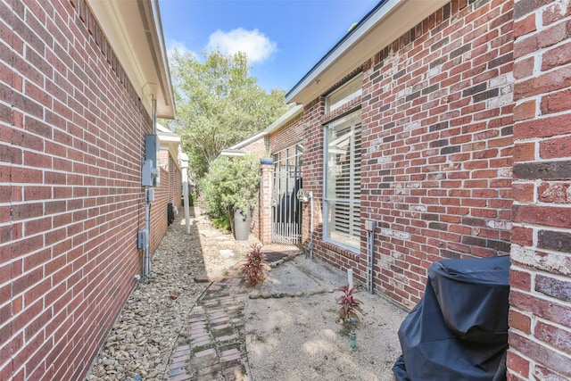 view of patio featuring area for grilling