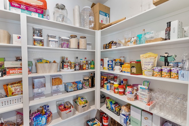 view of pantry