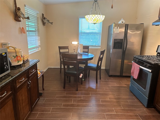 view of dining area