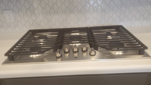 room details featuring stainless steel gas stovetop