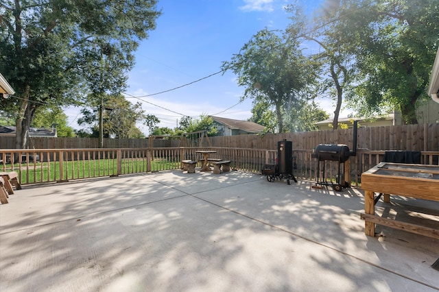 view of patio / terrace featuring grilling area