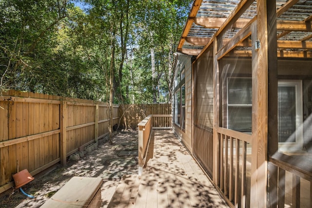 view of side of home with a patio