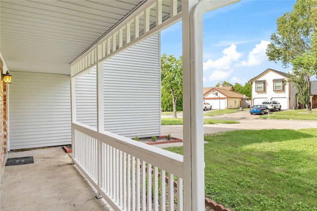 view of patio with covered porch