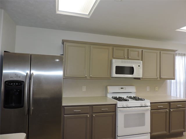 kitchen featuring white appliances