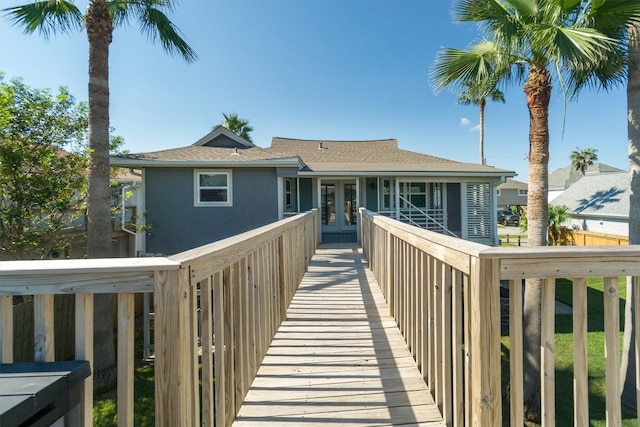 view of back of property