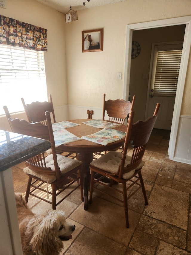 view of dining space