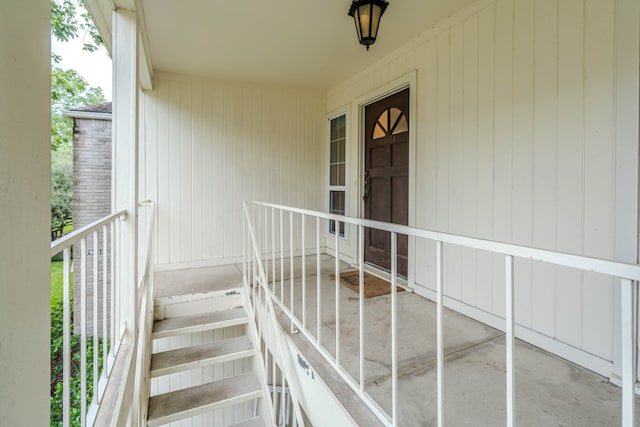 view of staircase