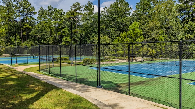 view of sport court