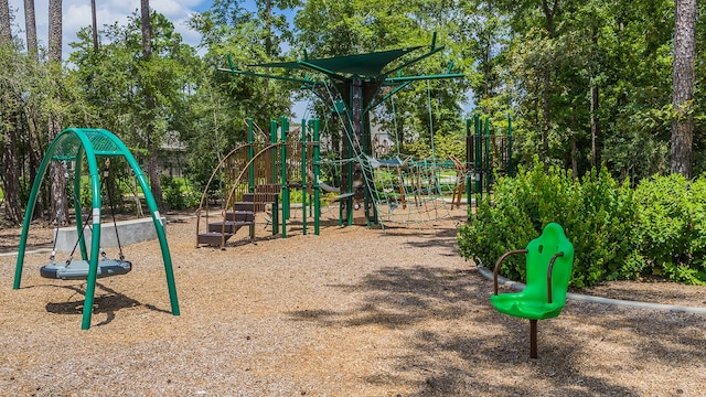 view of jungle gym