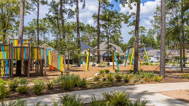 view of jungle gym