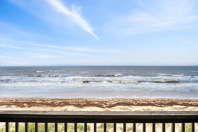 water view featuring a beach view