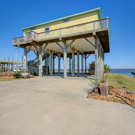 view of community featuring a water view