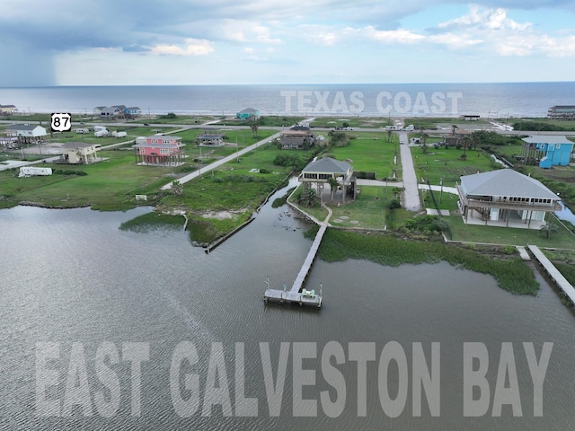 1038 Elizabeth St, Gilchrist, TX 77617 - drone / aerial view of a large body of water