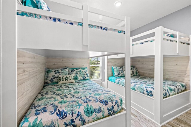 bedroom featuring light wood-type flooring