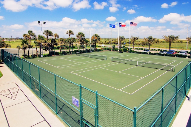 view of tennis court