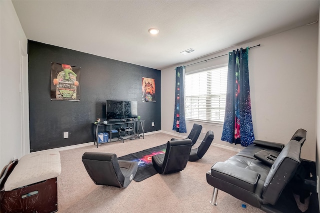 4731 Seabourne Landing Dr, Rosenberg, TX 77469 - living room with carpet flooring, baseboards, and recessed lighting