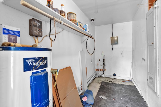 interior space with water heater