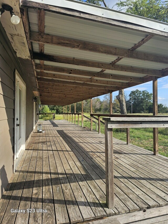 view of deck