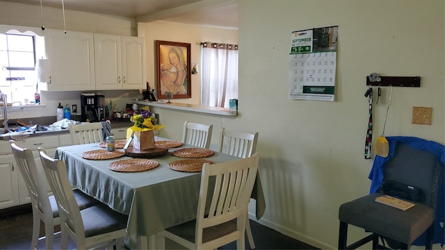 view of dining space