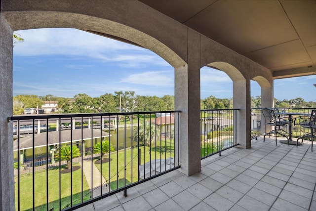 view of patio / terrace featuring a balcony