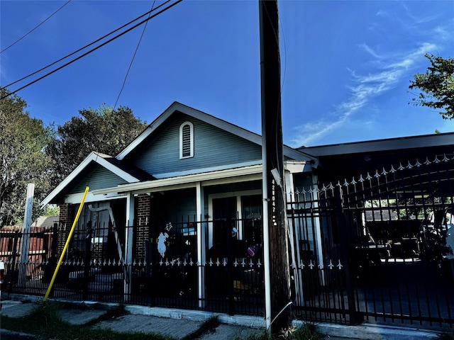 view of front of home