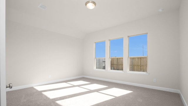 view of carpeted empty room