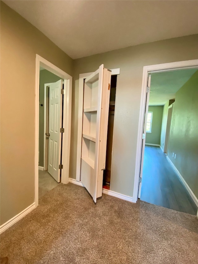 unfurnished bedroom with carpet flooring