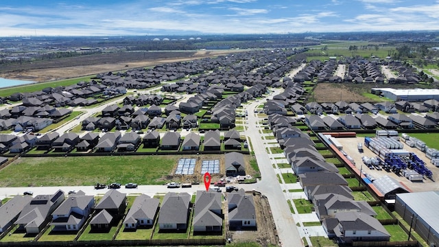 bird's eye view featuring a residential view