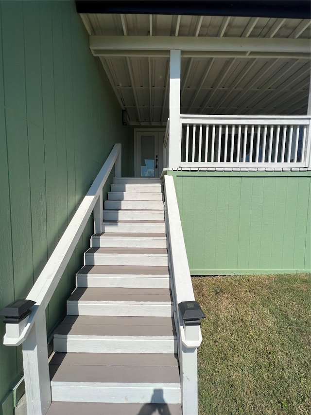 view of staircase