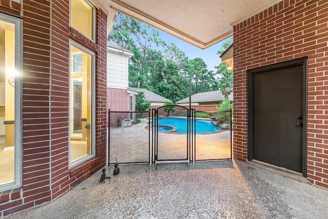 exterior space with a patio