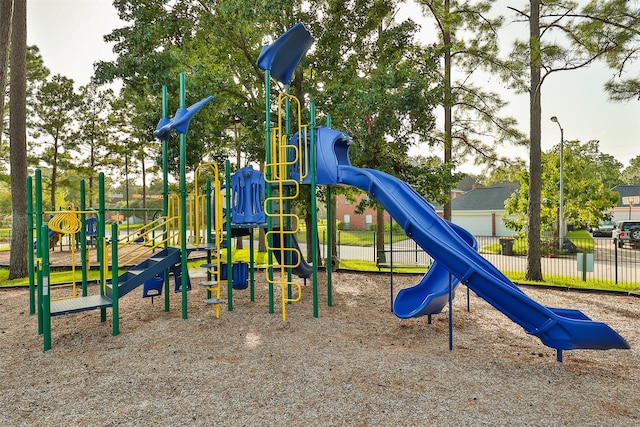 view of jungle gym