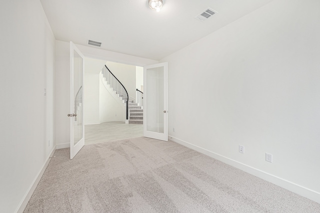 view of carpeted empty room