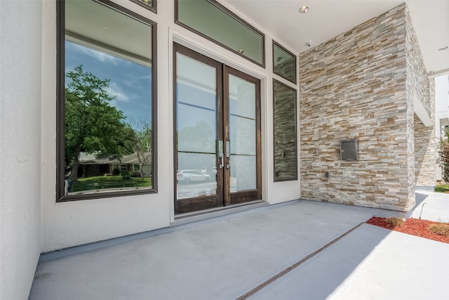 view of patio / terrace with french doors