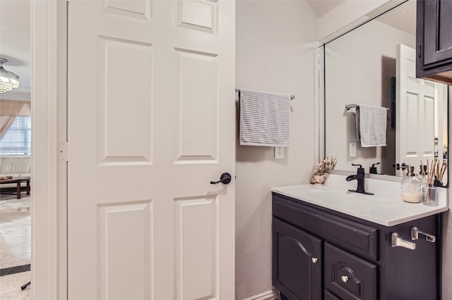 bathroom with vanity