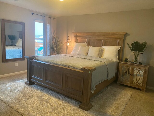 bedroom featuring carpet flooring