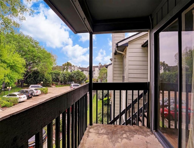 view of balcony