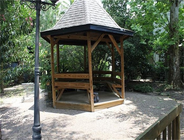 view of home's community featuring a gazebo