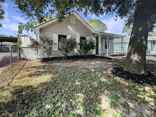 view of front of home