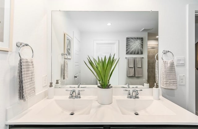 bathroom with vanity