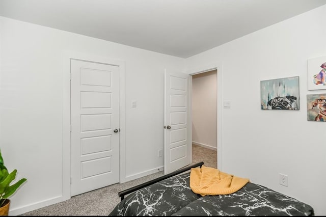 bedroom featuring carpet floors