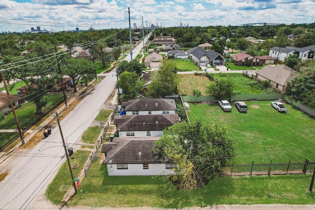 birds eye view of property featuring a residential view