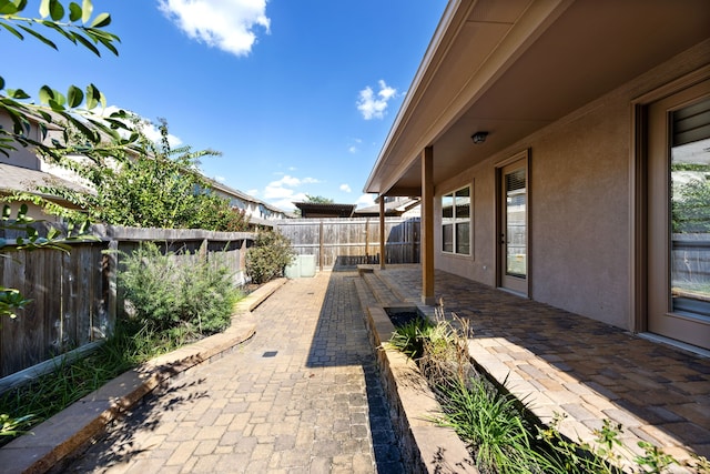 exterior space with a patio