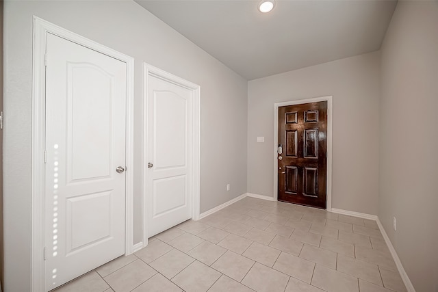 view of tiled foyer